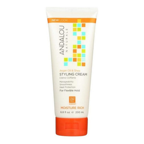 Andalou Naturals, Moisture Rich Styling Cream, Argan Oil and Shea, 6.8 oz