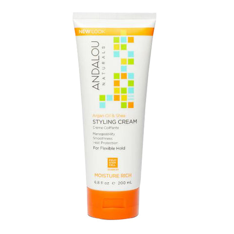 Andalou Naturals, Moisture Rich Styling Cream, Argan Oil and Shea, 6.8 oz