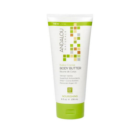 Andalou Naturals, Nourishing Body Butter, Kukui Cocoa 8 oz