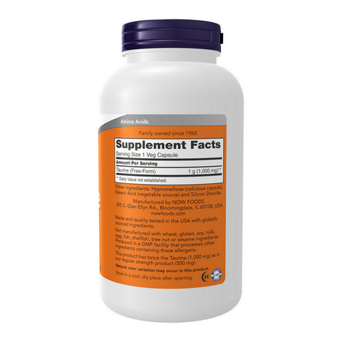 Now Foods, Taurine Double Strength, 1000 mg, 250 caps
