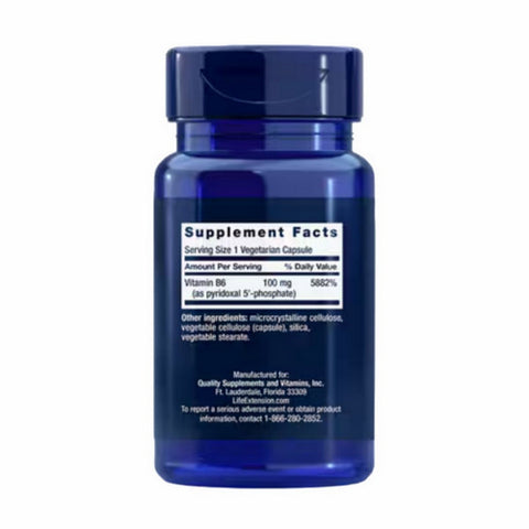Life Extension, Pyridoxal 5 Phosphate Caps, 100 mg, 60 vcaps