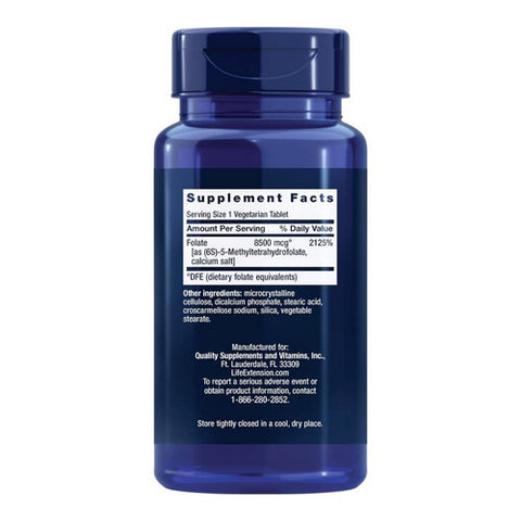 Life Extension, High Potency Optimized Folate L-Methylfolate, 8500 Mcg DFE, 30 Veg Caps