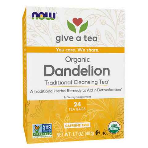 Now Foods, Dandelion Cleansing Herbal Tea, 24 Bags
