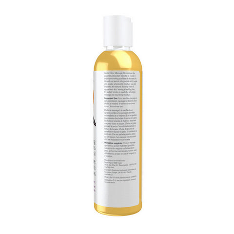 Now Foods, Refreshing Vanilla Citrus Massage Oil, 8 fl. Oz
