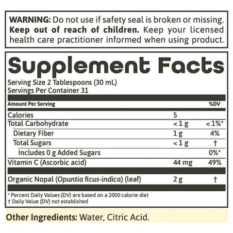Dynamic Health Laboratories, Organic Certified Nopal Gold, 32 oz