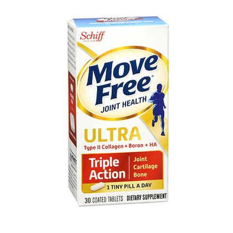 Schiff/Bio Foods, Move Free 3x Ultra Triple Action With Type Ii Collagen And Boron, 30 Coated Tablets