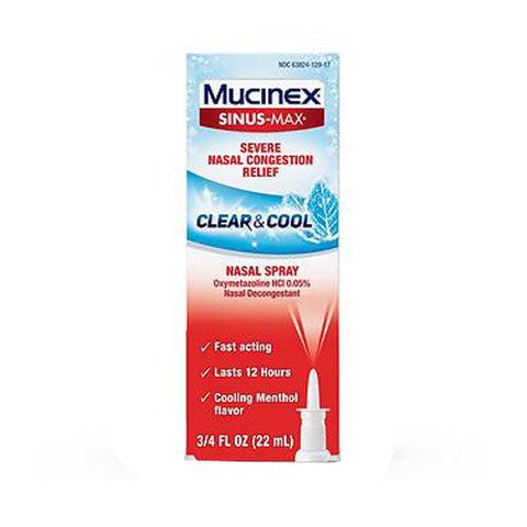 Mucinex, Full Force 12 Hour Nasal Decongestant Spray, 1 oz