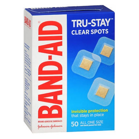 Band-Aid, Adhesive Bandages Clear Spots All One Size, 50 each