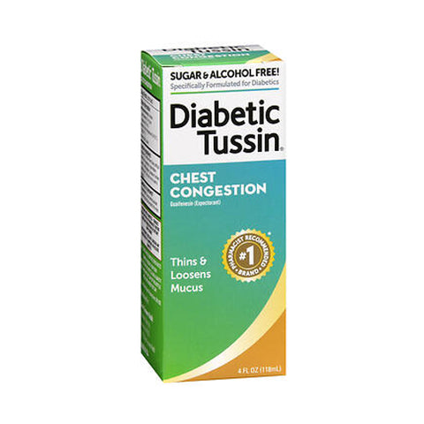 Diabetic Tussin, Ex Cough Suppressant Syrup, Count of 1