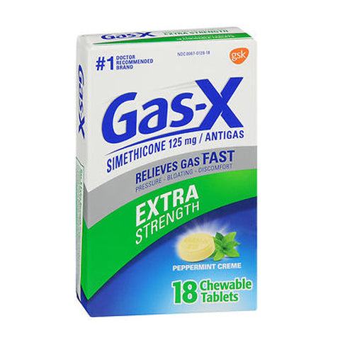 Gas-X, Chewable Tablets Extra Strength, Peppermint 18 tabs