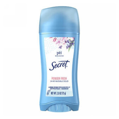 Secret, Anti-Perspirant Deodorant Invisible, Solid Powder Fresh 2.6 oz