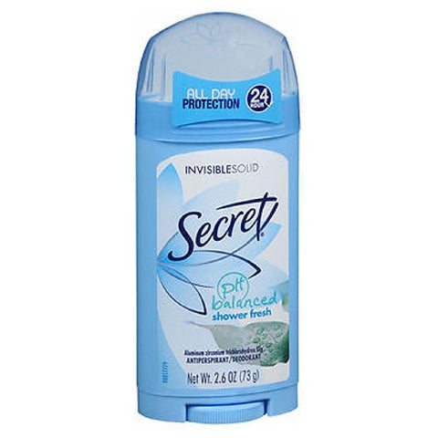 Secret, Anti-Perspirant Deodorant Invisible, Solid Shower Fresh 2.6 oz