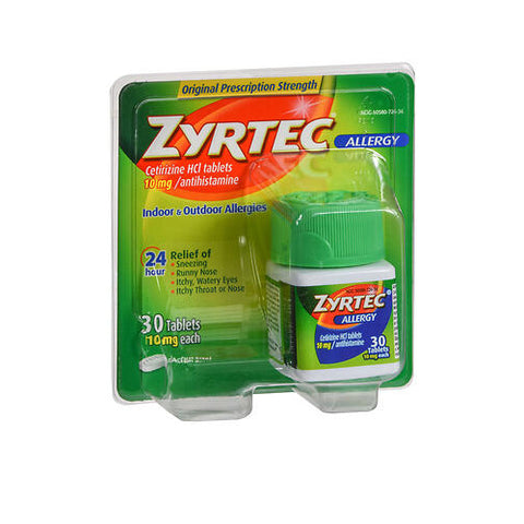Tylenol, Zyrtec Allergy Tablets, 10 mg, Count of 1