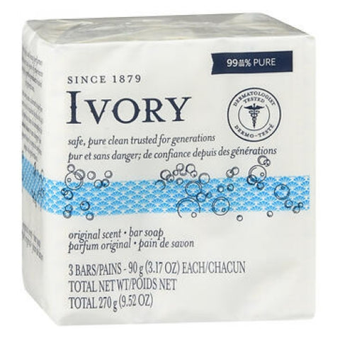 Ivory, Gentle Bar Soap Original Scent, Count Of 3