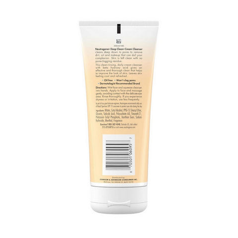 Neutrogena, Deep Clean Oil Free Cream Cleanser, 7 oz