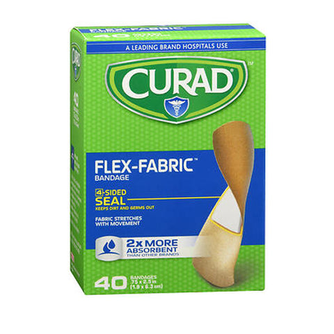 Curad, Flexi Fabric 3/4X2.5 Bandage, 40 ouchless of size: 3 X 4 inch,