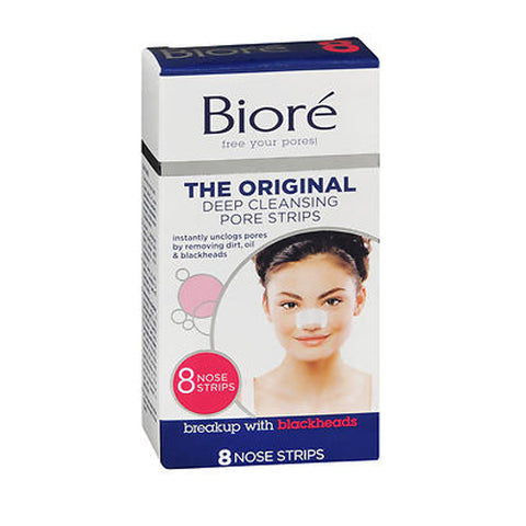 Biore, Deep Cleansing Pore Strips For Nose, 8 each