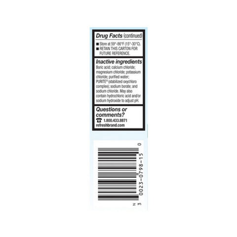 Refresh, Refresh Tears Lubricant Eye Drops, 1 Oz