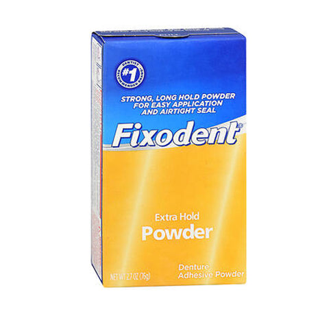 Fixodent, Denture Adhesive Powder, Extra Hold 2.7 Oz