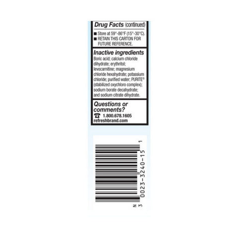Refresh, Refresh Optive Lubricant Eye Drops, Count of 1
