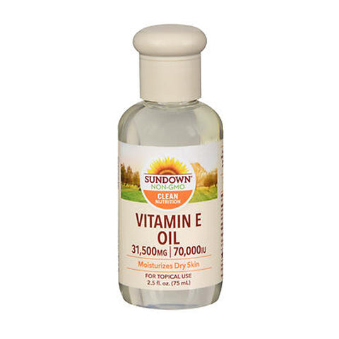 Sundown Naturals, Vitamin E Oil For Dry Skin, 70000 IU, 2.5 oz