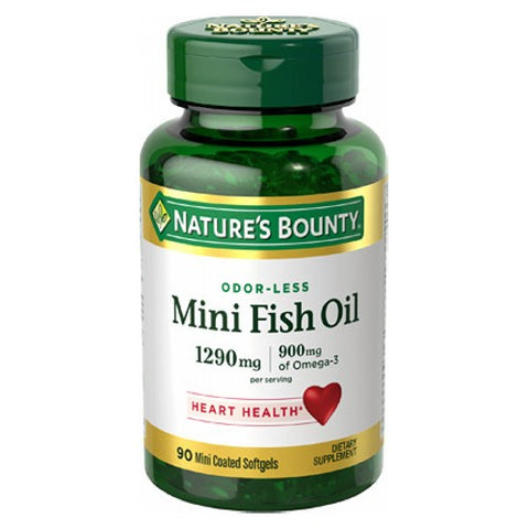 Nature's Bounty, Fish Oil Omega-3, 1290 mg, 90 caps