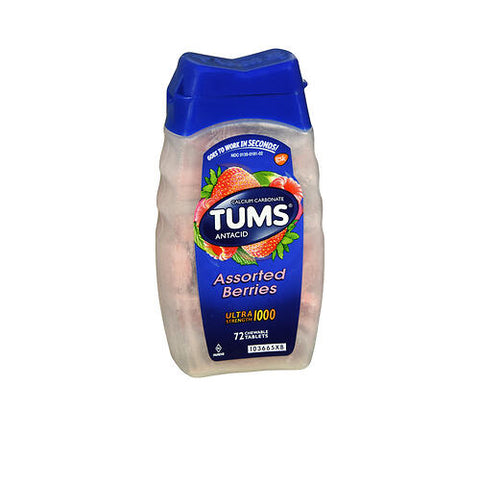 The Honest Company, Tums Ultra Strength 1000 Chewable, Assorted Berries 72 tabs