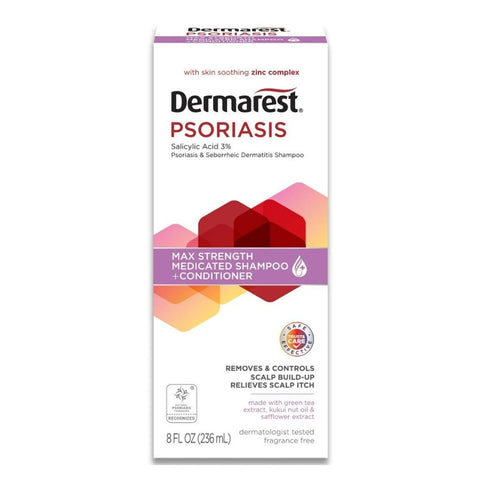 Dermarest, Psoriasis Medicated Shampoo Plus Conditioner, 8 oz