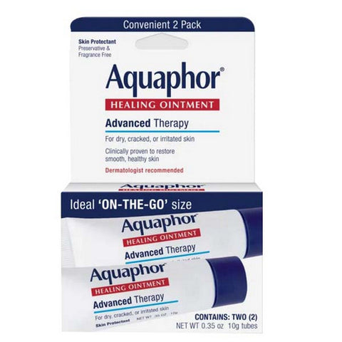 Aquaphor, Healing Skin Advanced Therapy Unscented Ointment, 0.35 Oz (Count Of 2)