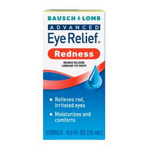 Bausch + Lomb, Bausch And Lomb Advanced Eye Relief Redness Reliever Lubricant Drops, 0.5 oz