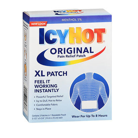 Icy Hot, Original Pain Relief Patch Xl, Box Of 3