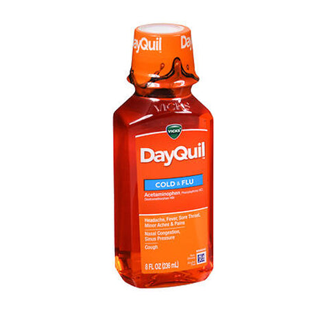 Vicks, Dayquil Cold Flu Multi-Symptom Relief Liquid, 8 oz