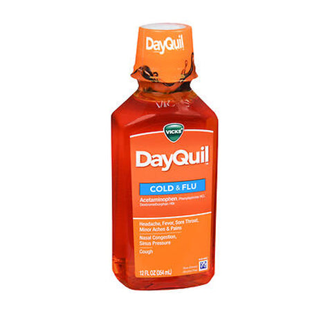 Vicks, Dayquil Cold Flu Multi-Symptom Relief Liquid, 12 oz