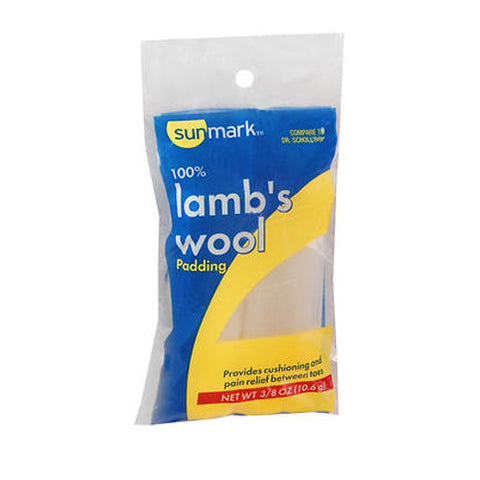 Sunmark, 100% Lambs Wool Padding, 0.375 oz