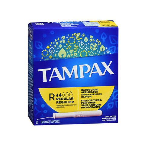 Tampax, Tampons With Flushable Applicator Regular Absorbency, 20 each