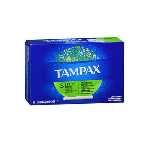 Tampax, Tampons With Flushable Applicator Super Absorbency, 10 each