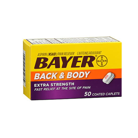 Bayer, Asprin Extra Strength Back & Body Pain Reliever, 50 tabs