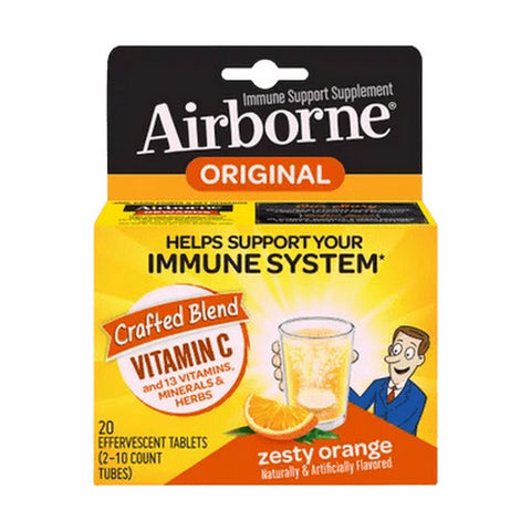 Airborne, Effervescent Health Formula, Orange 10 tabs