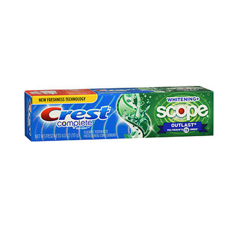 Crest, Extra White Plus Scope Outlast Toothpaste, Long Lasting Mint 4 oz