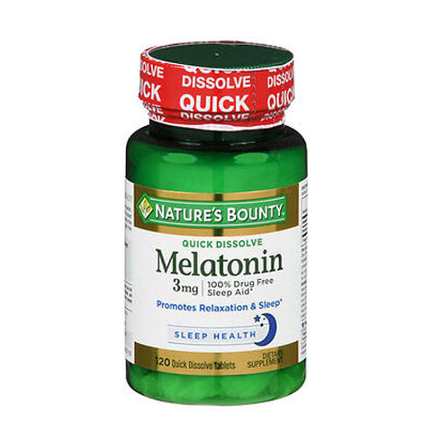 Nature's Bounty, Quick Dissolve Melatonin, 3 mg, 120 tabs