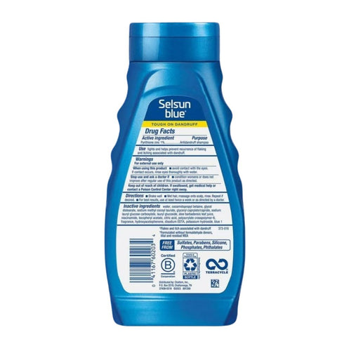 Selsun Blue, Dandruff Shampoo, Itchy Dry Scalp 11 oz
