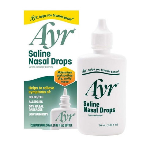 Ayr, Saline Non Medicated Nasal Drops, 50 ml