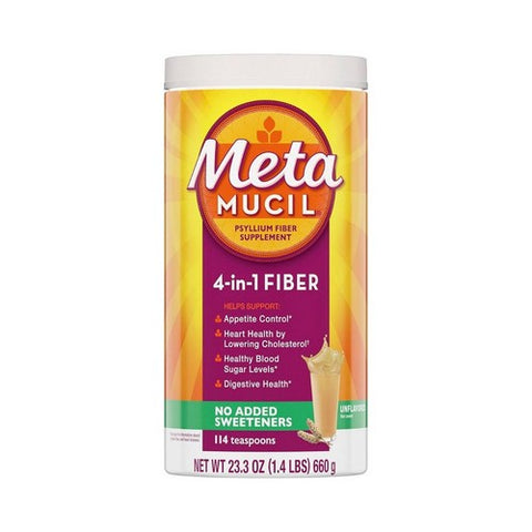 Procter & Gamble, Metamucil Smooth Texture Sugar-Free Unflavored, 114 each