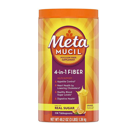 Metamucil, Smooth Texture Sugar Free Orange, 114 each