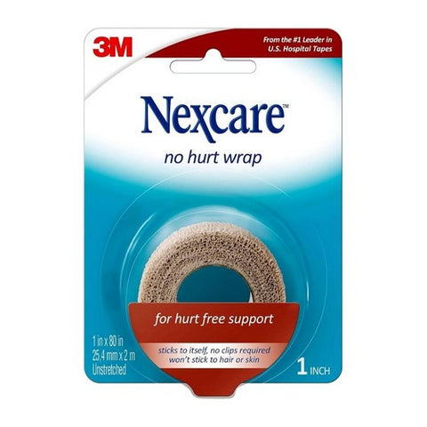 Nexcare, No Hurt Wrap Tan 1 Inch X 2.2 Yard Stretched, 1 Count
