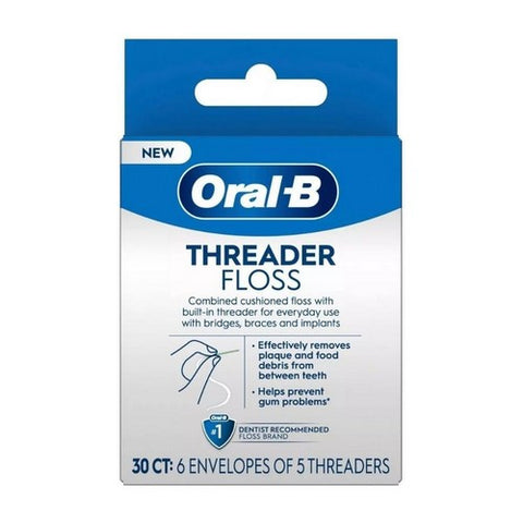 Oral-B, Glide Pro-Health Dental Threader Floss, 30 Count