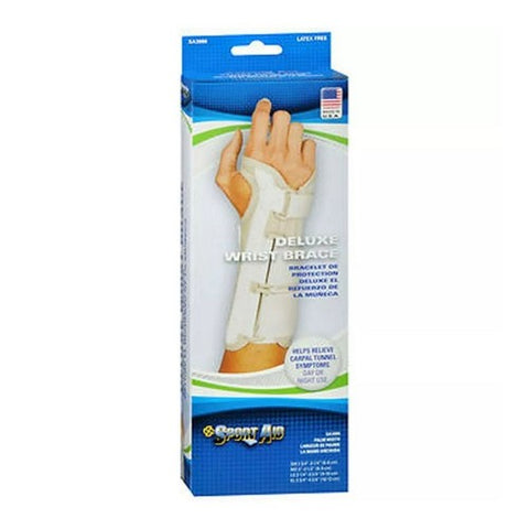 Scott Specialties, Sportaid Wrist Brace Deluxe Right, Beige Medium 1 each