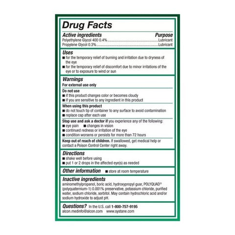 Alcon, Systane Ultra Lubricant Eye Drops, 0.66 oz