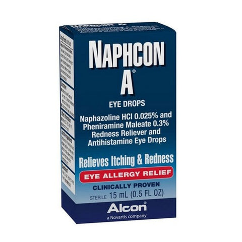 Alcon, Naphcon A Eye Allergy Relief Drops, 15 ml