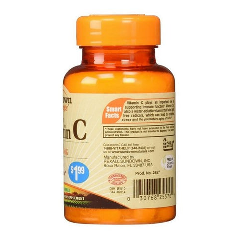 Sundown Naturals, Vitamin C, 500 mg, 50 tabs